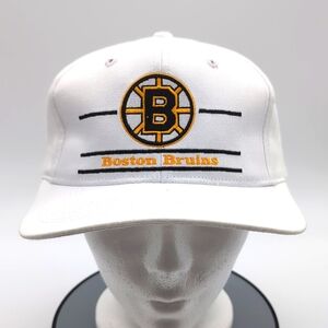 The Game| NWT Vintage NHL Boston Bruins White Sports Cap Snap Back